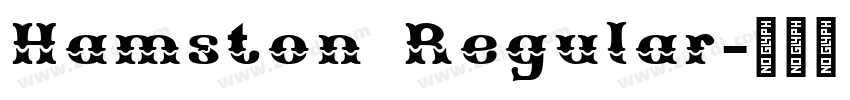 Hamston Regular字体转换